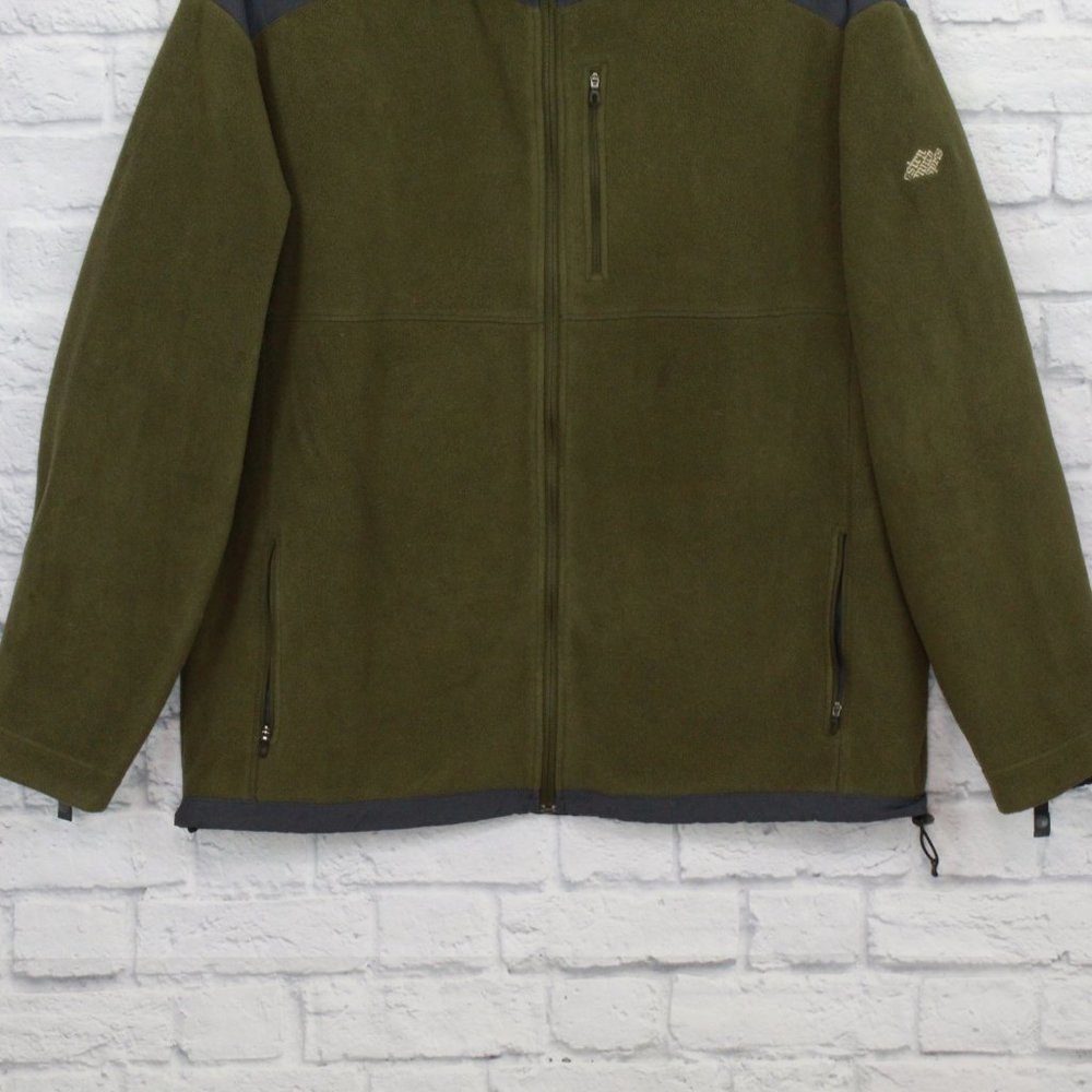 EMS Men's Green Full Zip Fleece Jacket Size XL - Picture 3 of 8